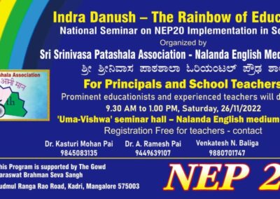 Nalanda hosts NEP20 seminar in Mangalore